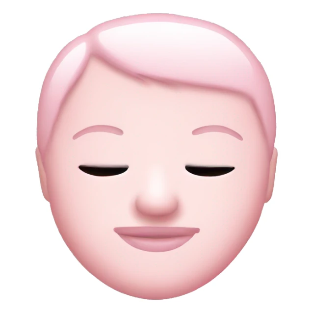 baby pink sleeping mask  sticker