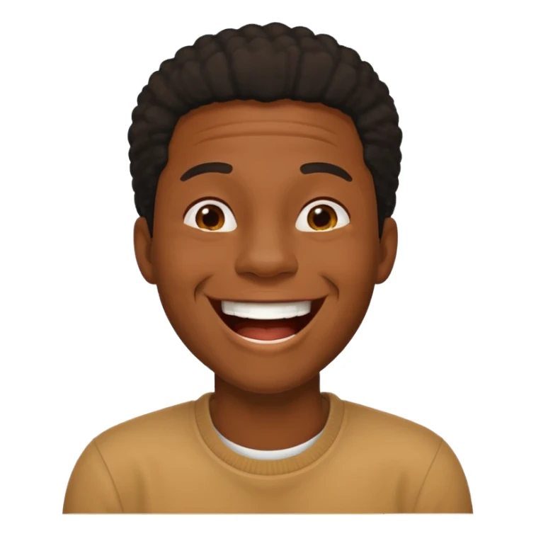 black guy laughing sticker