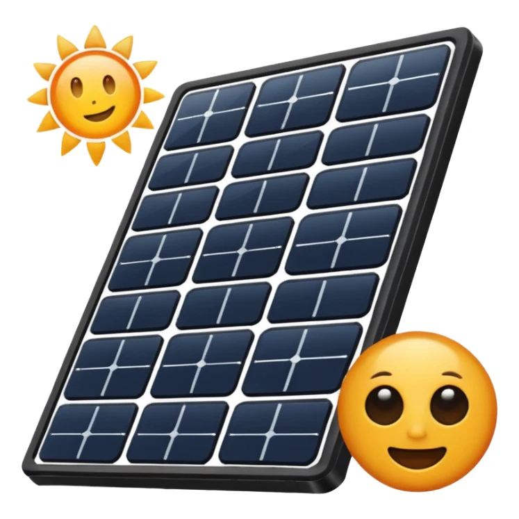 solar panel only sticker