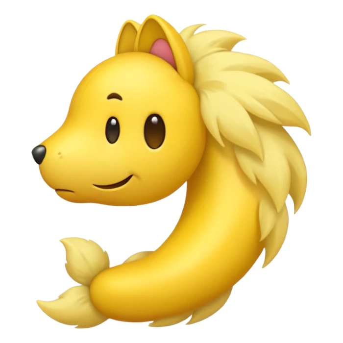 tails but inflated emoji sticker