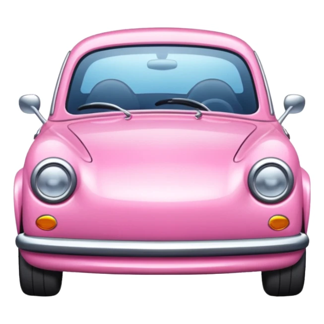 Car that is pink and cute sticker