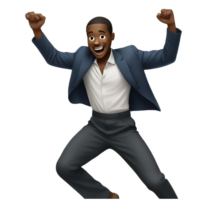 black guy dancing sticker