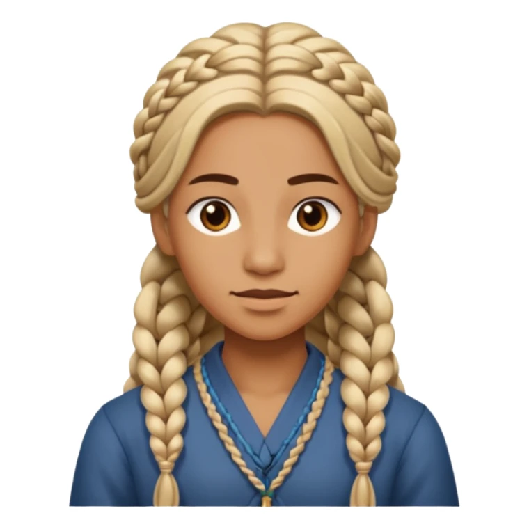 Orga mit langen Zopf sticker