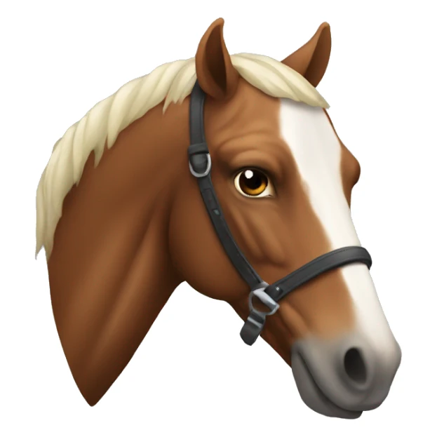 Man with horse head sticker