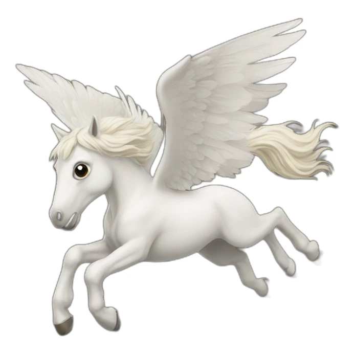 Flying horse sticker