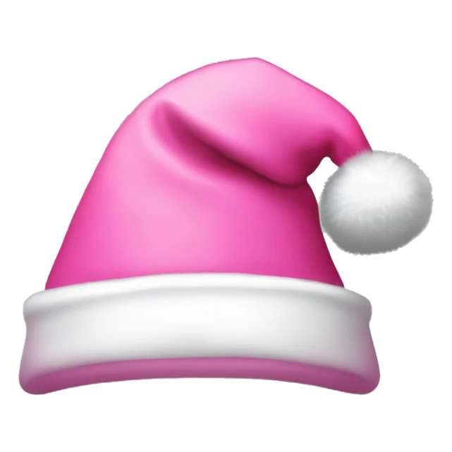One pink Santa hat sticker