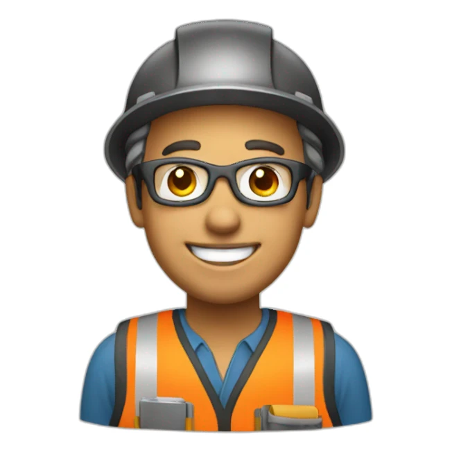 happy engineer sticker