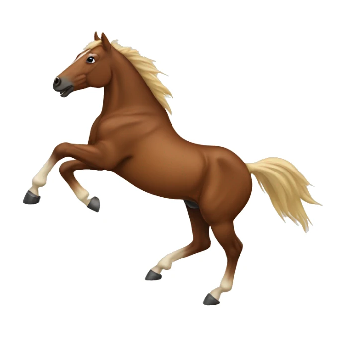 Bucking horse sticker