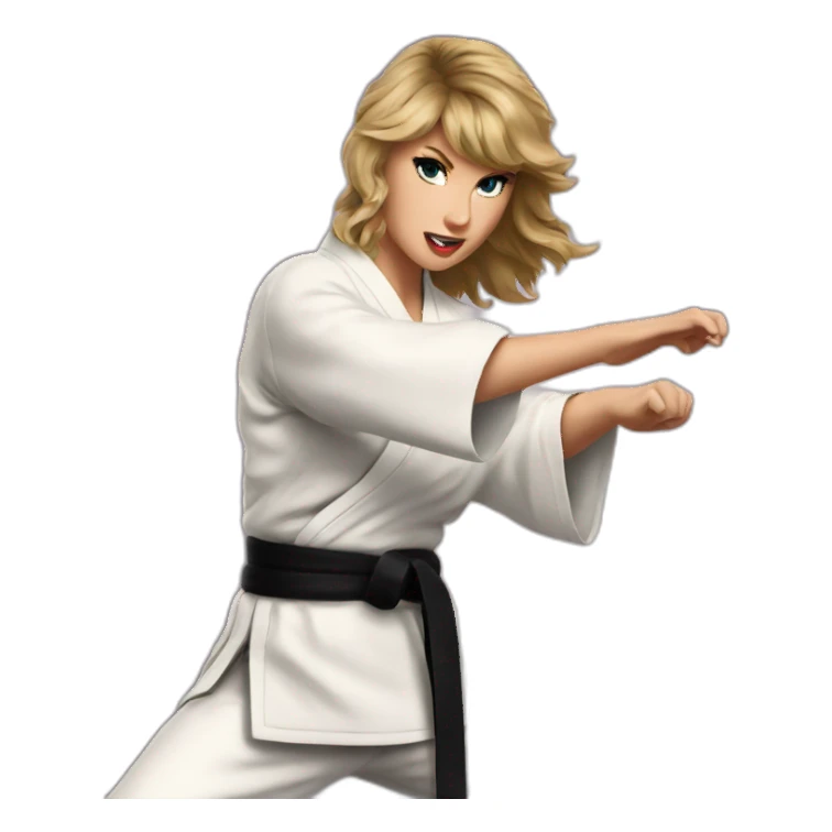 taylor swift karate cobra kai sticker