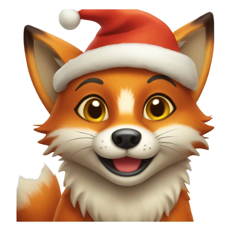 cute fox christmas  sticker