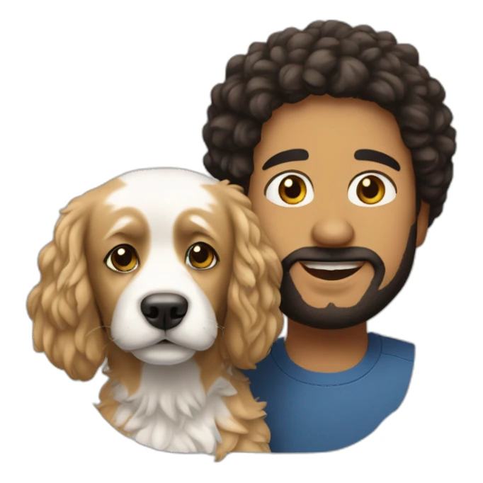 Marcelo  et un chien sticker