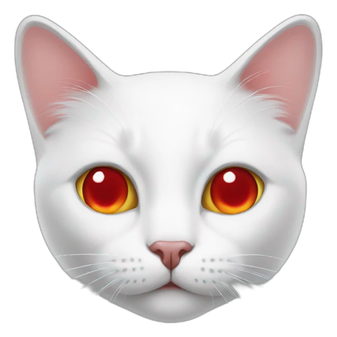 white-cat-with-red-eyes sticker