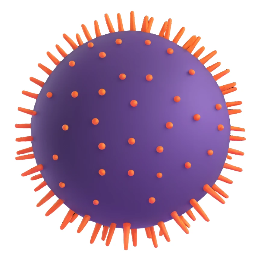 virus cell microorganism sticker