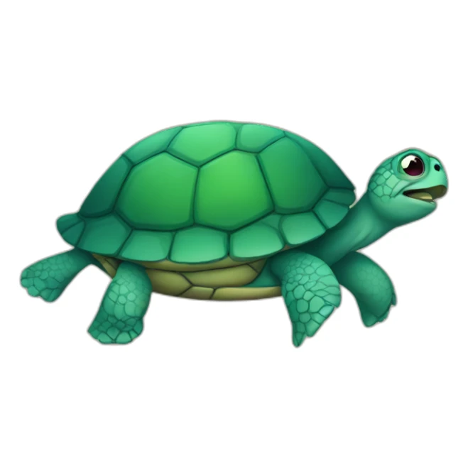 Turtle with make up sticker