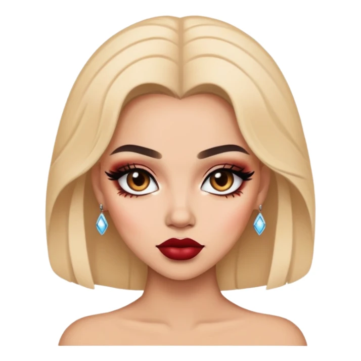 pretty baddie with makeup sticker