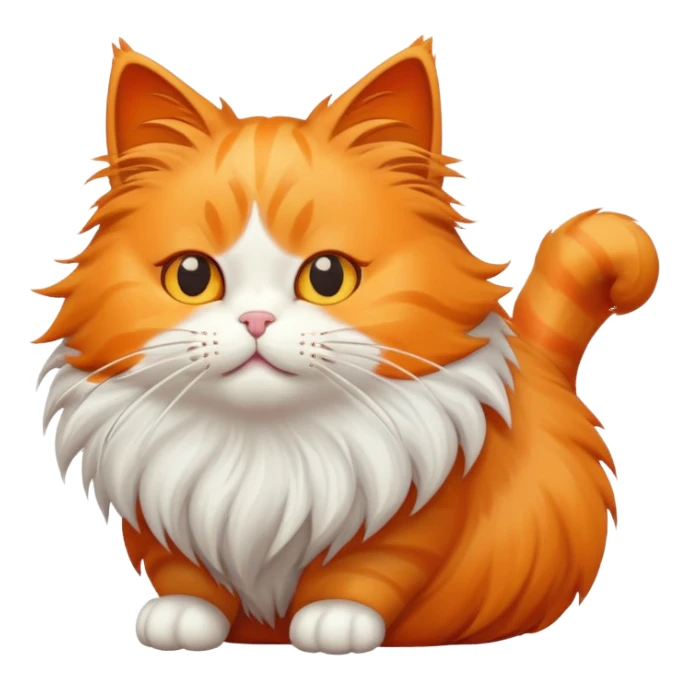 Cat blowing in the wind  sticker