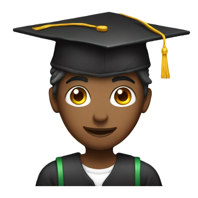 student with student cap  sticker