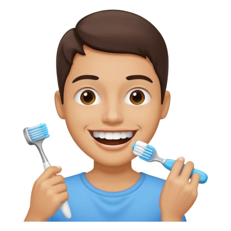 brush the teeth sticker