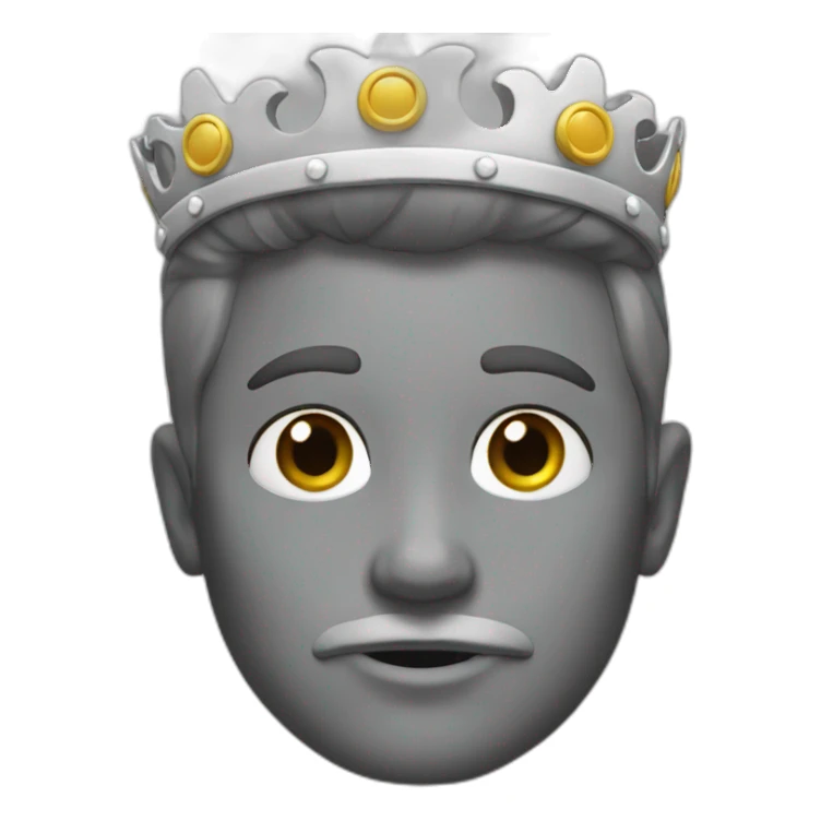 Couronne grise sticker