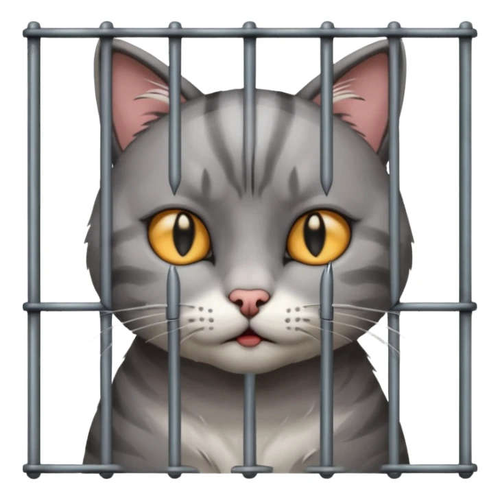 cat jail cry sticker