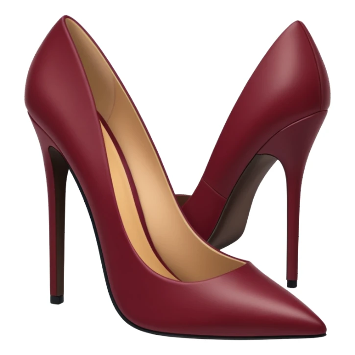 Burgundy high heels sticker