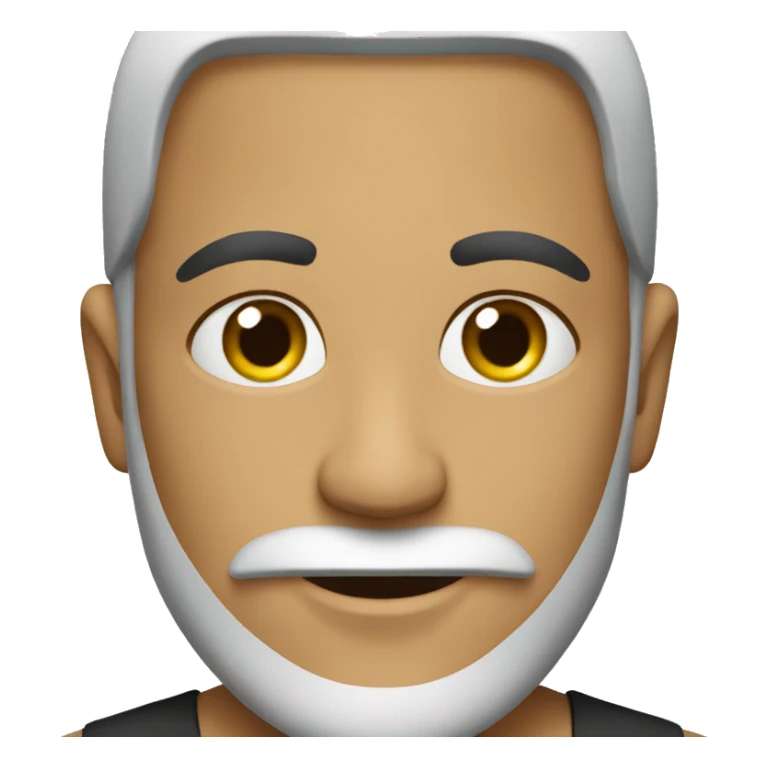 Muslim without mustache with a beard  sticker