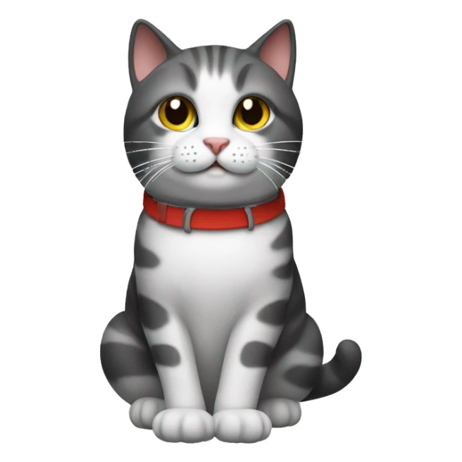 cat with a knife sticker