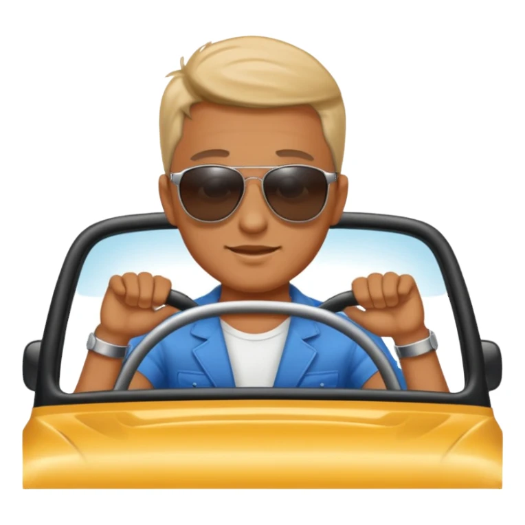 man on vehicle sticker