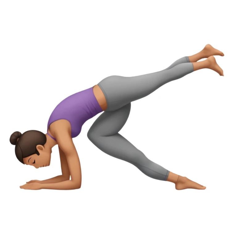 person doing bridge pose, side view sticker