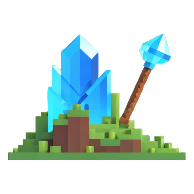 Minecraft Crystal PvP sticker