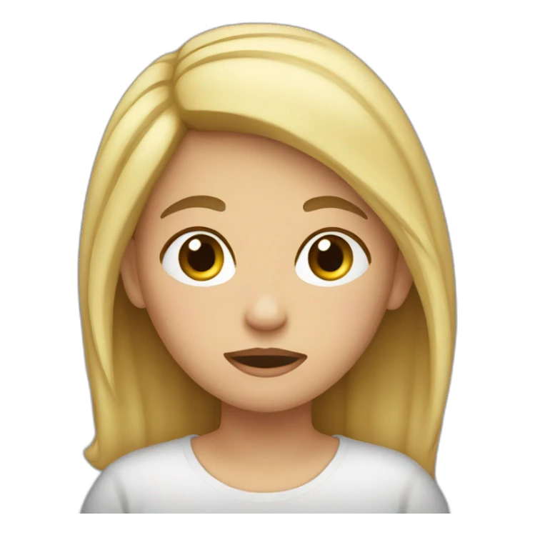 Fille qui pleure sticker