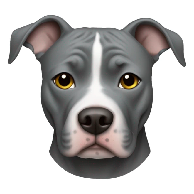 all gray pit bull sticker