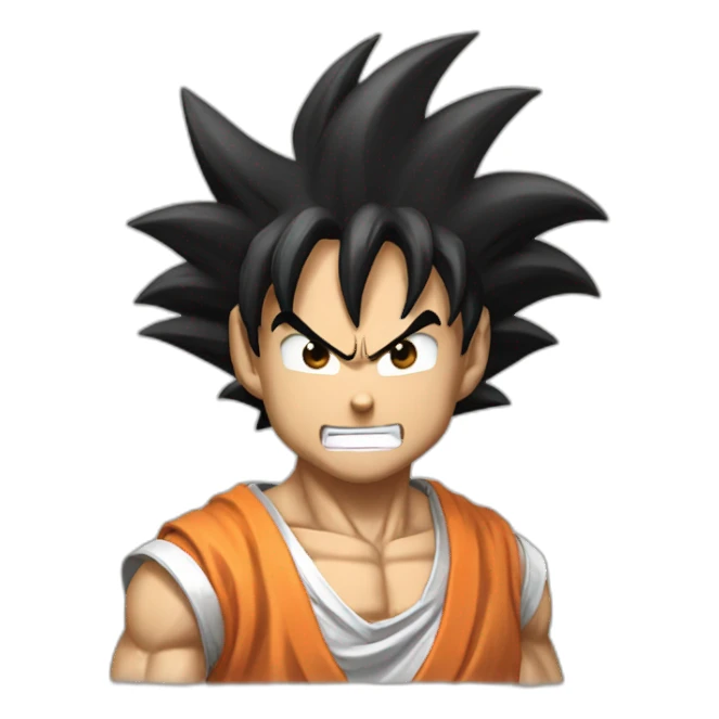 does goku clean nuts? sticker