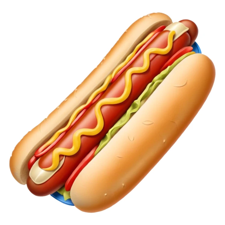 hotdog blue (#00A3E0) and red (#F9423A) sticker