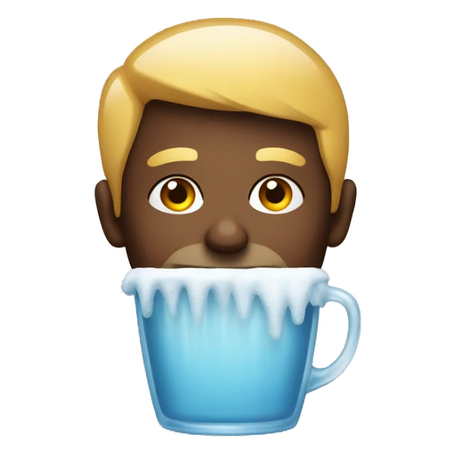thirsty and cold emoji sticker