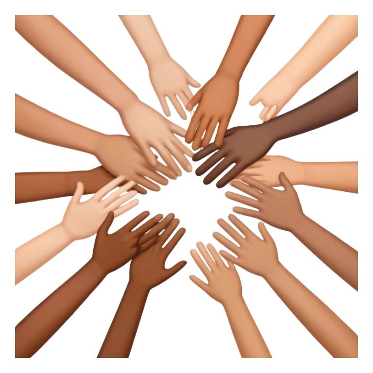 people holding hands sticker