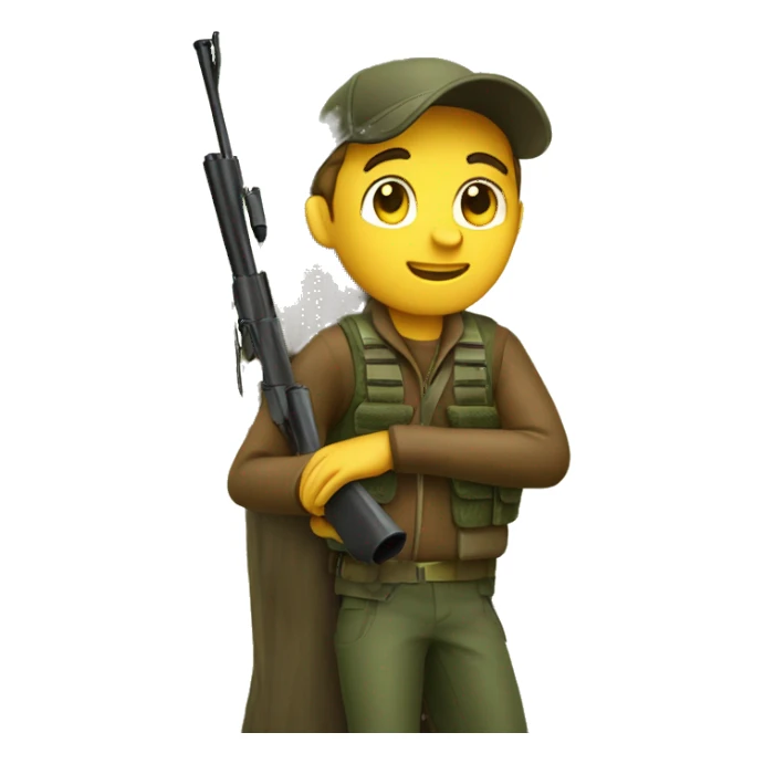 Hunter in tree stand sticker