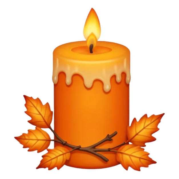 Candle of autmn  sticker