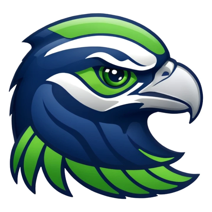 Create me a seahawks emoji sticker