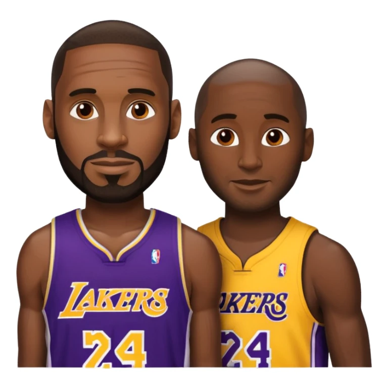 LeBron James and Kobe Bryant sticker