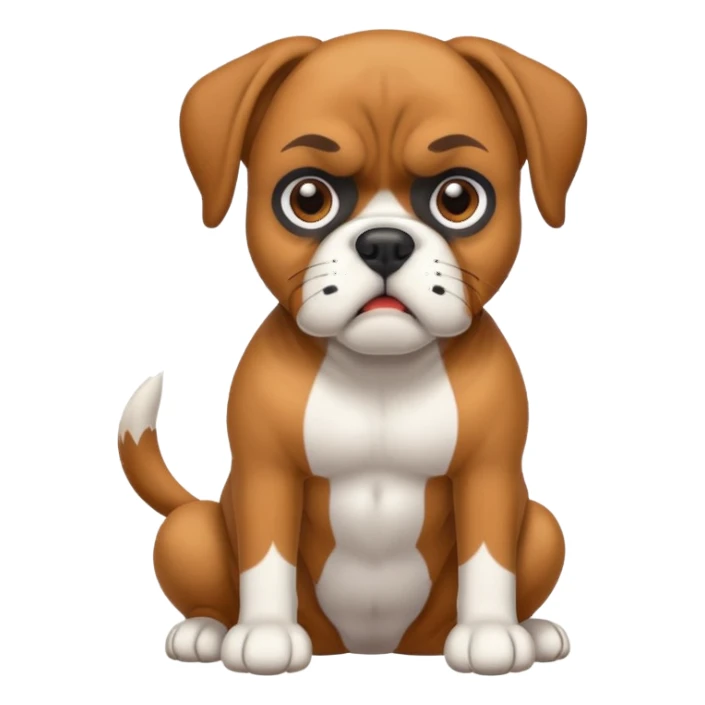 Boxer dog  sticker