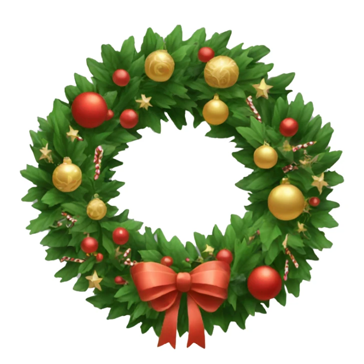 Fancy Christmas wreath  sticker