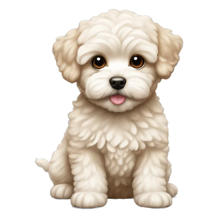 Maltipoo puppy sticker