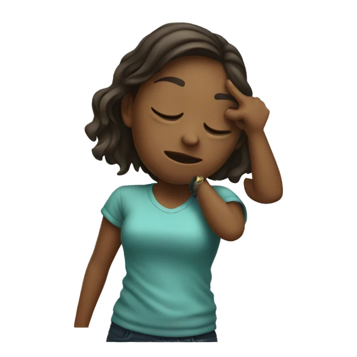 a girl dabbing  sticker