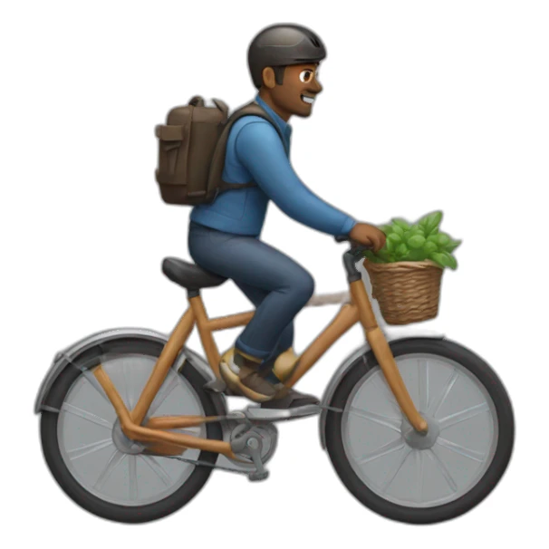 men on a bike sticker