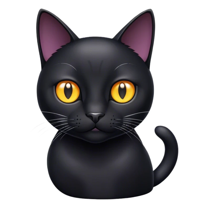 Larry the black cat sticker