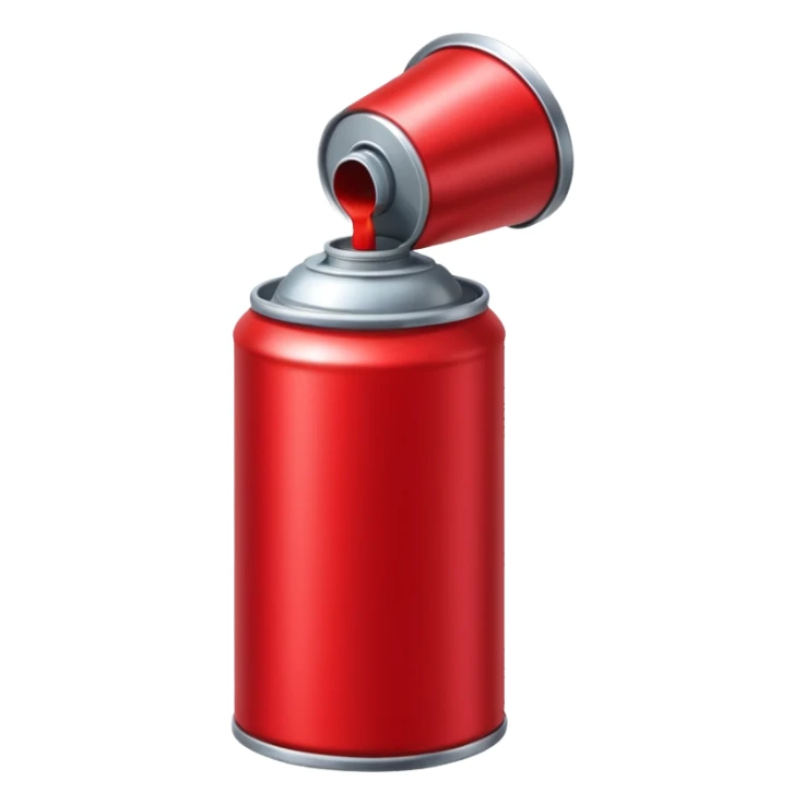 red Spray Paint Can sticker