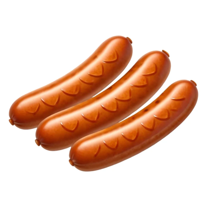 sausages cutted in slices  sticker