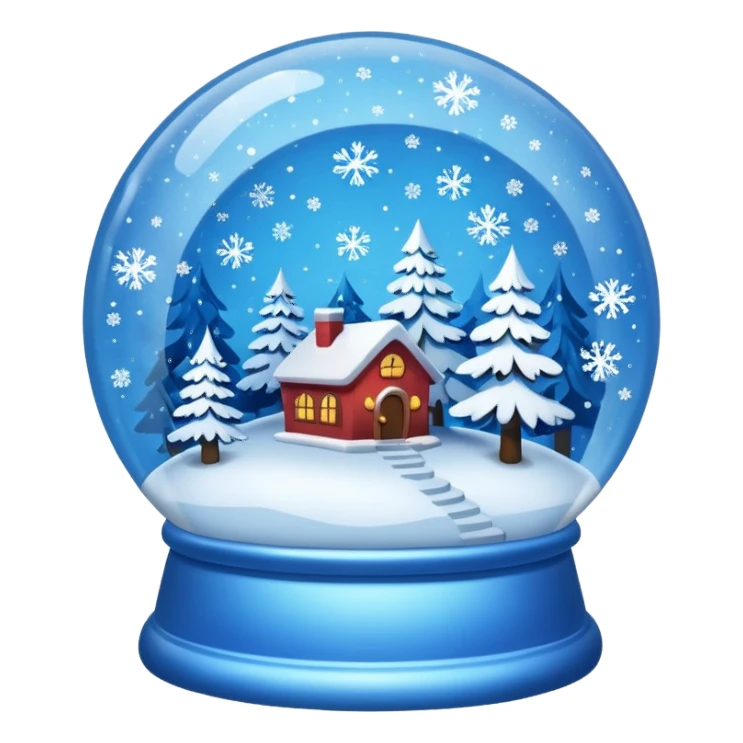 Blue Snow Gloebe sticker