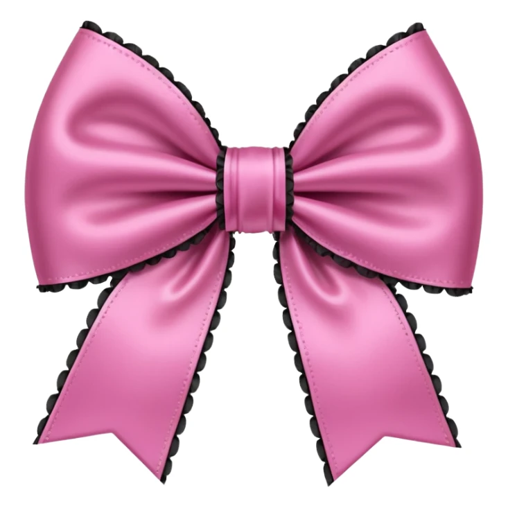 pink gothic bow sticker